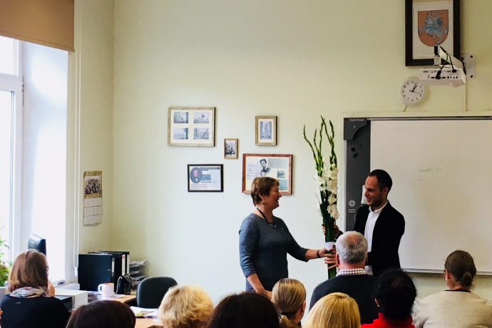 Meilės Lukšienės premija mūsų mokytojui Aliui Avčininkui